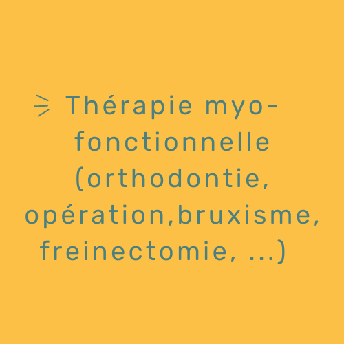 Thérapie myo ortho bruxime